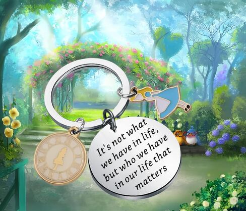 Alice Friendship Keychain Cartoon Friends Gift It's Not What We Have in Life But Who We Have in Our Movie Fan Gift in Saudi Arabia