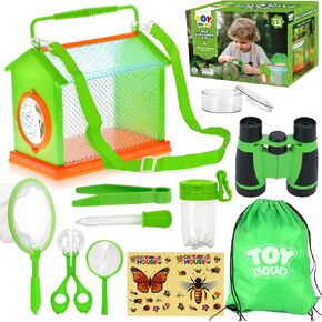 TOY Life Kids Explorer Kit, Bug Catcher Kit for Kid, Bug Catching Kit with Butterfly Net, 25Pcs Kids Camping Set Gear,Kids Adventure Kit, Insect Catcher, Explorer Costume, Outdoor Explorer Kit for Kid in Saudi Arabia