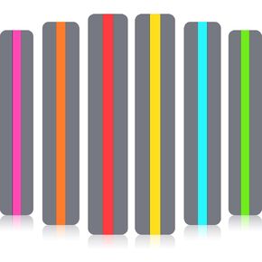 Guided Reading Strips Highlight Strips Colored Overlay Highlight Bookmarks Help with Dyslexia for Crystal Children and Teacher Supply Assistant (6 Pieces) in Saudi Arabia