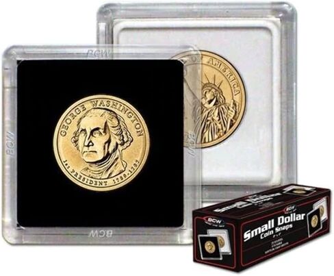 BCW 2x2 Coin Snap Holder Large Dollar (38.1mm) Bundle of 25 in Saudi Arabia