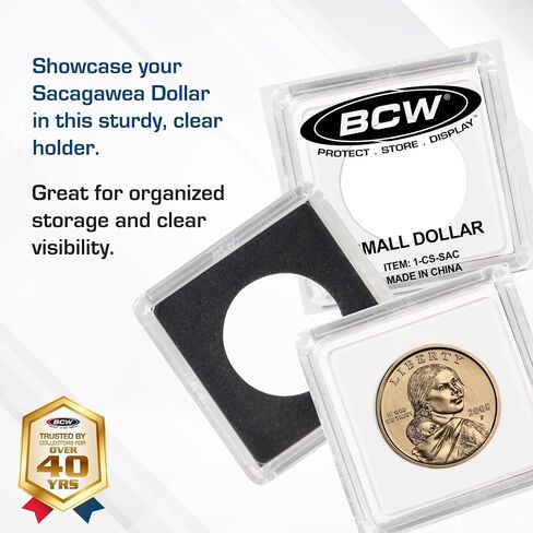 BCW 2x2 Coin Snap Holder Large Dollar (38.1mm) Bundle of 25 in Saudi Arabia