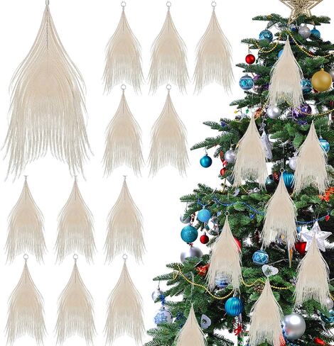 SYHOIDE 12 PCS عيد الميلاد Peacock Ringhons الحلي الزفاف الطاووس الطاووس الحلي لحلي الشجرة عيد الميلاد TEAL للمنزل ديكور يوم عيد الميلاد (النمط الكلاسيكي) in Saudi Arabia