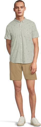 RVCA Men's Exotica Seersucker Short Sleeve in Saudi Arabia