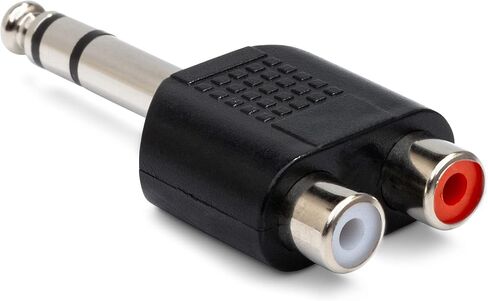 HOSA GPR-484 Dual RCA to 1/4" TRS Adaptor (Pack of 2) in Saudi Arabia