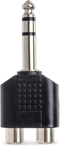 HOSA GPR-484 Dual RCA to 1/4" TRS Adaptor (Pack of 2) in Saudi Arabia