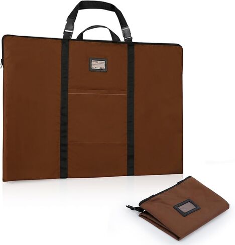 Large Size Art Portfolio Bag with Nylon Shoulder, 24 x 36 inches Light Weight Poster Storage Bag Board Holder with Handle and Zipper for Poster, Sketching and Drawing in Saudi Arabia
