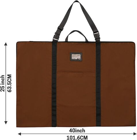 Large Size Art Portfolio Bag with Nylon Shoulder, 24 x 36 inches Light Weight Poster Storage Bag Board Holder with Handle and Zipper for Poster, Sketching and Drawing in Saudi Arabia