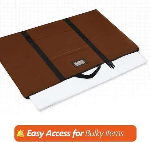 Large Size Art Portfolio Bag with Nylon Shoulder, 24 x 36 inches Light Weight Poster Storage Bag Board Holder with Handle and Zipper for Poster, Sketching and Drawing in Saudi Arabia