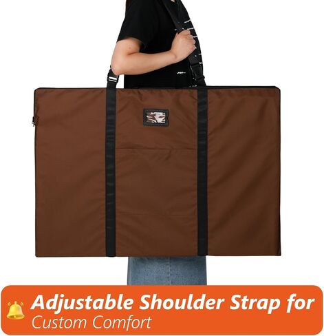 Large Size Art Portfolio Bag with Nylon Shoulder, 24 x 36 inches Light Weight Poster Storage Bag Board Holder with Handle and Zipper for Poster, Sketching and Drawing in Saudi Arabia