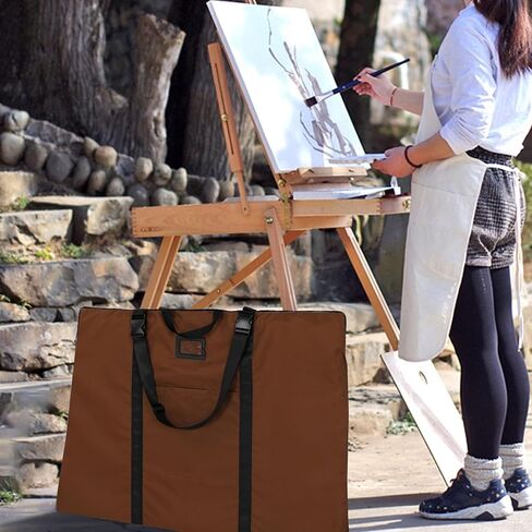 Large Size Art Portfolio Bag with Nylon Shoulder, 24 x 36 inches Light Weight Poster Storage Bag Board Holder with Handle and Zipper for Poster, Sketching and Drawing in Saudi Arabia