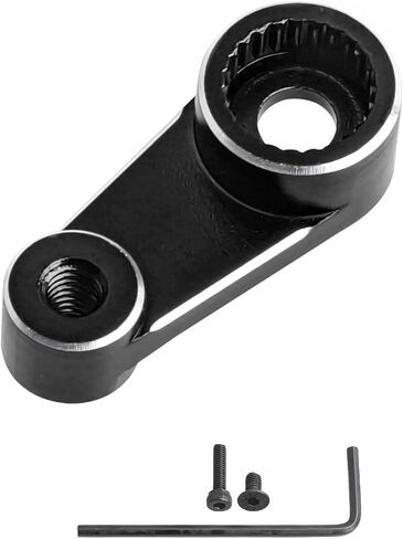 HobbyPark Aluminum Metal Servo Horn Arm for 1/18 Traxxas TRX4M TRX4MT Stock Servo Motor Upgrades Parts (Black) in Saudi Arabia