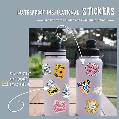 100pcs Inspirational Stickers Vision Board Supplies, Reward Motivational Stickers for Teens Adults Students Teachers Planners Employees, Positive Sticker for Water Bottles, Scrapbook, Journal in Kuwait