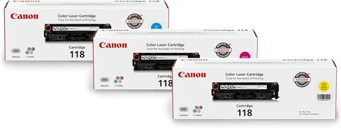 Canon Genuine 118 Cyan, Magenta, Yellow Toner Cartridge Bundle Compatible with MF720 Series, LBP7200Cdn, LBP7660Cdn, MF8300 Series, MF8580Cdw in Saudi Arabia