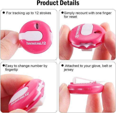Frienda Golf Score Counter Mini Golf Stroke Counter with One Touch Reset and Simple Attachment to Scorekeeper Glove in, 3 Pieces in Saudi Arabia