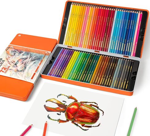 Woomer HB Pencils Set of 10 Pre-sharpened Break Resistant Pencil with Eraser, Sketching Pencil Set Professional Pencils for Artist, School, Office, Beginners & Artists in Kuwait