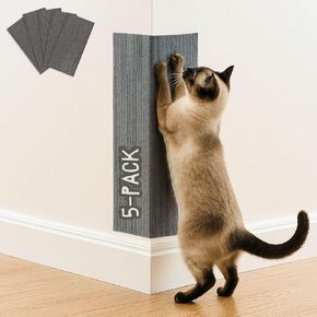 Cat Scratch Mat (5 Pack), 23.6’’ x 11.8’’ Versatile Self-Adhesive Replacement Easy Use for Cat Trees, Cat Wall Furniture, Scratching Posts, and Couch Protection (Dark Grey) in Kuwait