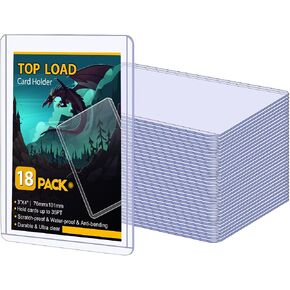Sooez 32 Card Sleeves Hard Plastic Card Holder for Trading Card 3"x4", 35PT in Saudi Arabia