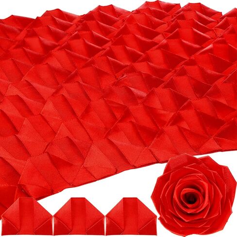 Hoteam 429 PCS Premade Satin Resin Petals Half Live Witted Three Color Eternal Rose Diy Flowers Pouletts Florlasting Floral for Birthday Wedding Anniversary (Bean Pink ، Bink Pink ، Champagne) in Saudi Arabia