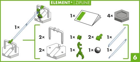 Ravensburger GraviTrax Zipline Accessory - Marble Run and STEM Toy for Boys and Girls Age 8 and Up - Expansion for 2019 Toy of The Year Finalist GraviTrax in Saudi Arabia