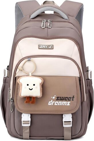 middle high school backpack for girls cute elementary bookbag college student laptop backpack teen girl travel daypack in Saudi Arabia