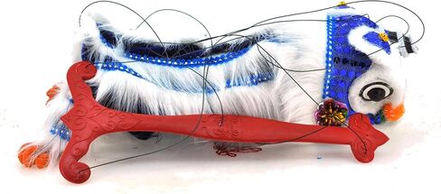 Mandala Crafts Hand String Puppet with Rod, Chinese Marionette Lion Toy, Hot Pink in Saudi Arabia