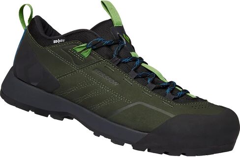 BLACK DIAMOND Equipment Men's Mission Leather Low Wp Approach Shoes - Cypress-Black - 11.5 in Saudi Arabia