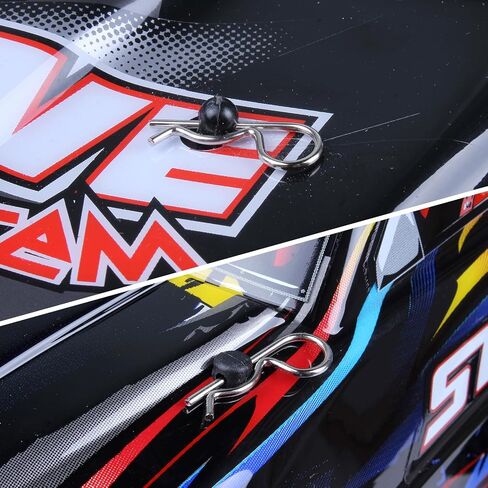 100 قطعة من دبابيس جسم السيارة RC العالمية من HobbyPark لـ Traxxas وجميع 1/10th Redcat HPI Himoto HSP تتجاوز قطع غيار هيكل الشاحنة (أسود) in Kuwait