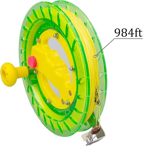 Kite String with Reel, Kite String Reel Winder, 8inches Dia Includes 1000ft (70LBS) High Strength Kite String, Kite String Spool for Kids and Adults in Kuwait