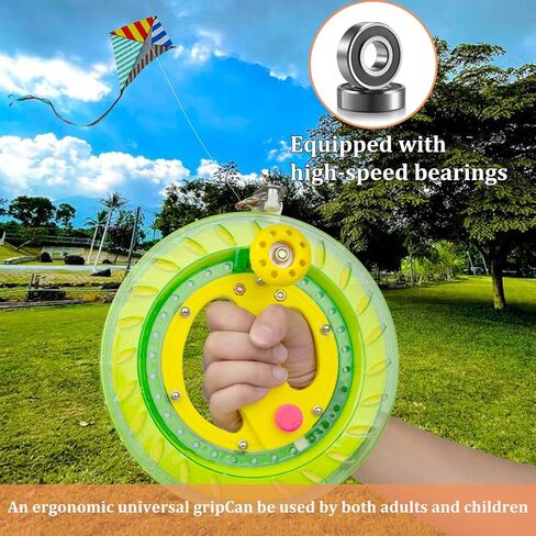 Kite String with Reel, Kite String Reel Winder, 8inches Dia Includes 1000ft (70LBS) High Strength Kite String, Kite String Spool for Kids and Adults in Kuwait