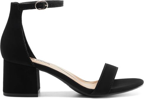 DREAM PAIRS Women's Comfort Low Block Heel Sandals | Chunky Heel Sandals, Open Toe Ankle Strap Dress Shoes, Comfortable Wedding Heels for Party, Prom and Formal Events in Saudi Arabia