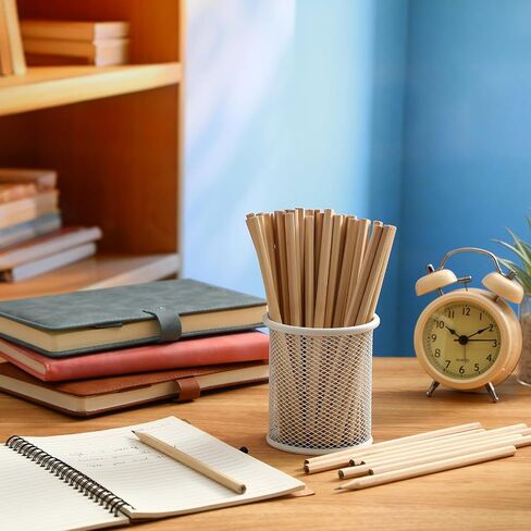 Fumete 100 Pieces Wooden Pencils Bulk Hexagonal Grip Pencils HB Graphite Pencil Pack Natural Wood Pencils for Back to School Classroom Office Supplies in Kuwait