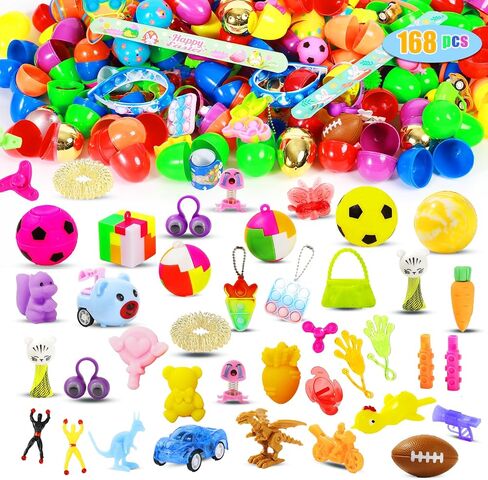 200 Pcs Prefilled Easter Eggs with Toys Inside,Easter Basket Stuffers Gifts in Surprise Eggs,Easter Toys Bulk,Easter Egg Hunt,Prizes Classroom Events,Easter Gifts Bulk,Eggs Fillers,Easte Party Favors in Saudi Arabia