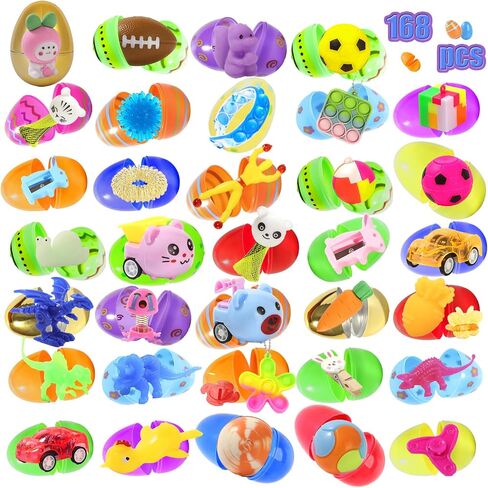 200 Pcs Prefilled Easter Eggs with Toys Inside,Easter Basket Stuffers Gifts in Surprise Eggs,Easter Toys Bulk,Easter Egg Hunt,Prizes Classroom Events,Easter Gifts Bulk,Eggs Fillers,Easte Party Favors in Saudi Arabia
