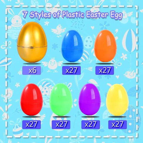 200 Pcs Prefilled Easter Eggs with Toys Inside,Easter Basket Stuffers Gifts in Surprise Eggs,Easter Toys Bulk,Easter Egg Hunt,Prizes Classroom Events,Easter Gifts Bulk,Eggs Fillers,Easte Party Favors in Saudi Arabia