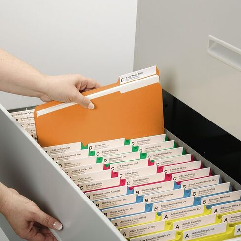 Smead Colored File Folder, 1/3-Cut Tab, Legal Size, Blue, 100 per Box (17043) in Saudi Arabia