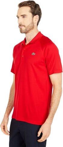 قميص بولو رياضي قصير للغاية بأكمام راجلان للرجال من Lacoste in Saudi Arabia