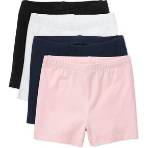 The Children's Place baby girls And Toddler Cartwheel Shorts, Black/Shell/Tidal/White 4 Pack, 12-18 Months US in Kuwait