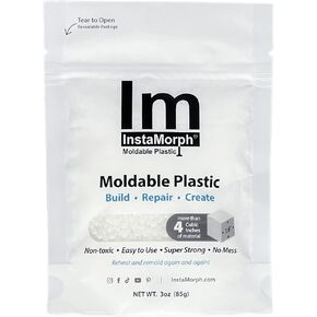 InstaMorph | Thermoplastic Beads, Meltable Polymorph Pellets | Lightweight Modeling Compound for DIY Crafts, Sculpting, Cosplay Accessories | Temporarily Repair | Six Ounce White in Saudi Arabia