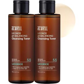 Acwell عرق السوس موازنة الحبر الكوري للتنظيف، 5.07 فلوريدا أوقية. - قابض منظف ومرطب للمكياج PH5.5 - ينظف البشرة ويقلل التصبغ وحب الشباب والبقع الداكنة in Kuwait