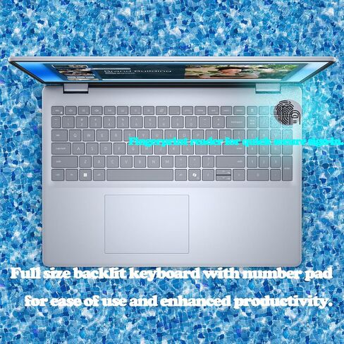 Dell Inspiron 16 5635 Laptop - AMD Ryzen 7-7730U, QHD 16 inch, 16GB LPDDR4x RAM, 1TB SSD, AMD Radeon Graphics, Windows 11 Home, 1 Year Premium Support - Platinum Silver in Saudi Arabia
