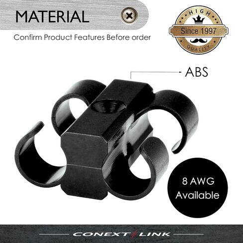 CCD0-4 Dual Cable Clip Clamp Fastening Wire Management 4 Pack (Dual 1/0 Gauge) in Kuwait