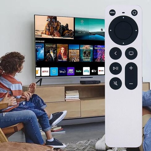 New Replacement Apple TV Remote Control fit for Apple 1 2 3 A1427 A1469 A1378 A1294 MD199LL/A MC572LL/A MC377LL/A MM4T2AM/A MM4T2ZM/A TV (Made from Plastic not Original) in Saudi Arabia