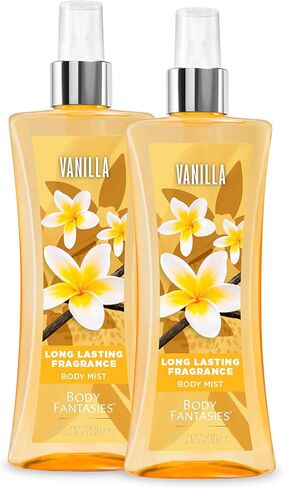 Body Fantasies Signature Fragrance Body Spray, Vanilla, 8 fl oz (Pack of 2) in Kuwait
