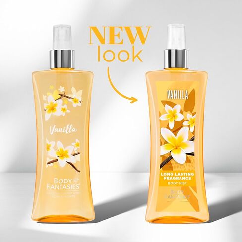 Body Fantasies Signature Fragrance Body Spray, Vanilla, 8 fl oz (Pack of 2) in Kuwait