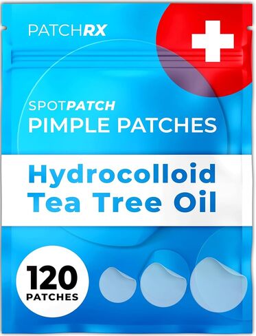Acne Patches (120 Pack), Hydrocolloid Acne Patch with Tea Tree Oil - Pimple Patches for Face - Zit Patch and Pimple Stickers - Hydrocolloid Acne Dots for Healing Acne with Zit Patches - Acne Treatment in Saudi Arabia