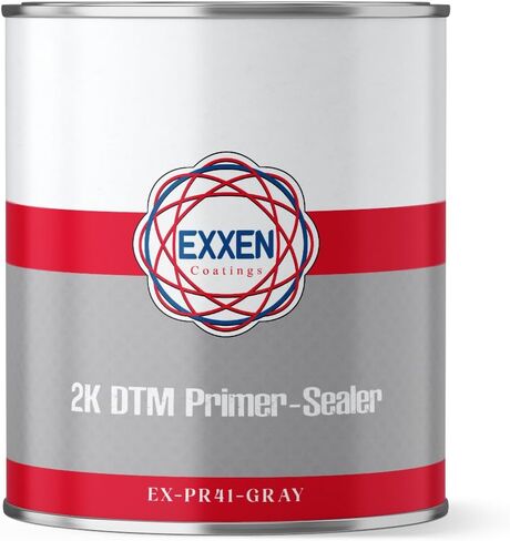 Exxen Coatings Automotive 2K DTM Primer/Sealer Gallon W/Quart Hardener (Black) in Saudi Arabia