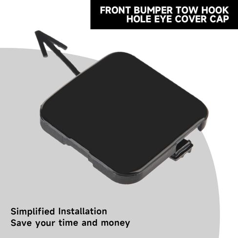 Rear Bumper Tow Hook Cover Cap for Infiniti Q50 2.0L L4 - Gas, 3.0L V6 - Gas, 3.5L V6 - Electric/Gas 2014-2017 | Durable and Sturdy | 85071-4GA0A | Tow Hook Eye Hole Cover Cap - Gray in Saudi Arabia