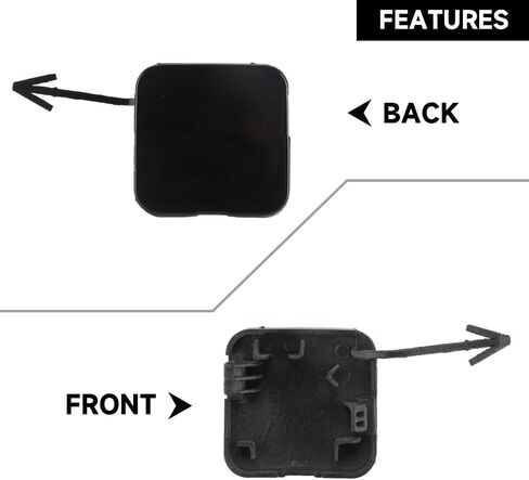 Rear Bumper Tow Hook Cover Cap for Infiniti Q50 2.0L L4 - Gas, 3.0L V6 - Gas, 3.5L V6 - Electric/Gas 2014-2017 | Durable and Sturdy | 85071-4GA0A | Tow Hook Eye Hole Cover Cap - Gray in Saudi Arabia