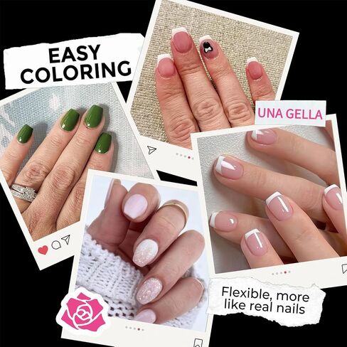 UNA GELLA Extra Short Coffin Nails XS 216pcs Pre-shape Extra Short Coffin Press on Nails Extra Short Coffin Gel Tips for Full Cover Acrylic Short Coffin Fake Nails False Nails For Nail Extension Home DIY Salon 12 Sizes Gelly Tips in Kuwait
