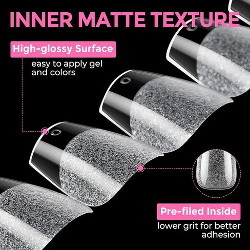 UNA GELLA Extra Short Coffin Nails XS 216pcs Pre-shape Extra Short Coffin Press on Nails Extra Short Coffin Gel Tips for Full Cover Acrylic Short Coffin Fake Nails False Nails For Nail Extension Home DIY Salon 12 Sizes Gelly Tips in Kuwait